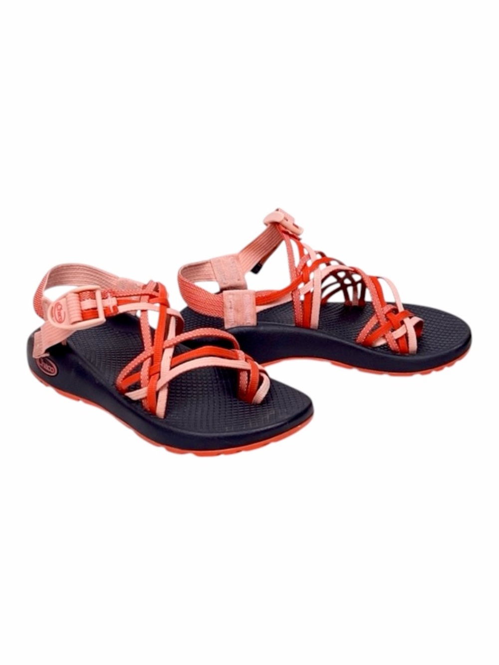 Chaco – ZX/2 Cloud Sandals – Spicy Orange Pink Strap Toe Loop Hiking – Sz. 7